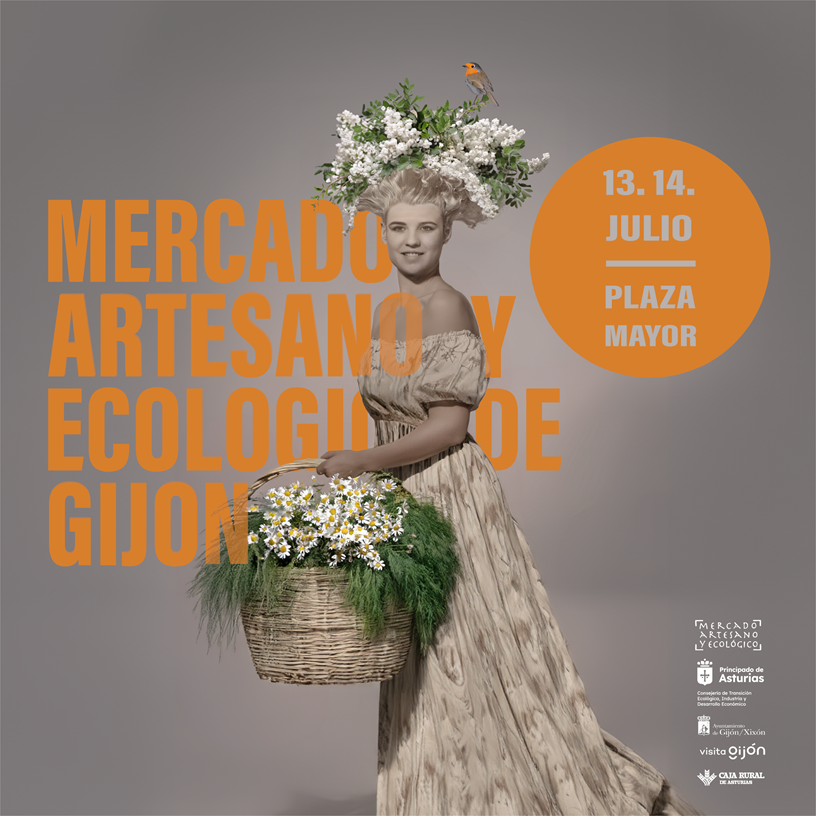 Mercado Artesano y Ecológico de Gijón. Julio 2024
